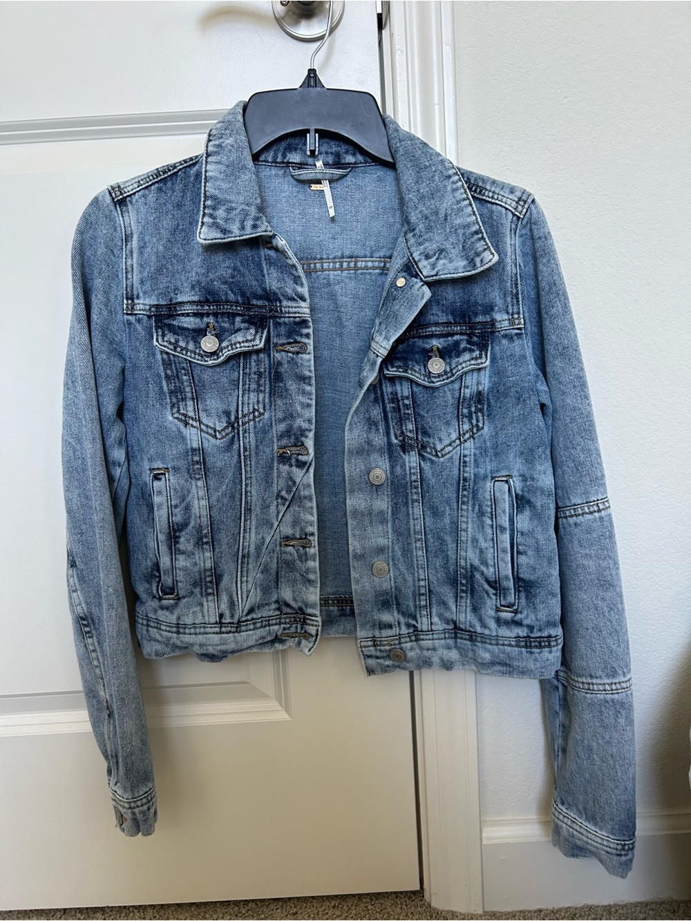 Free People Light Blue Denim Jacket